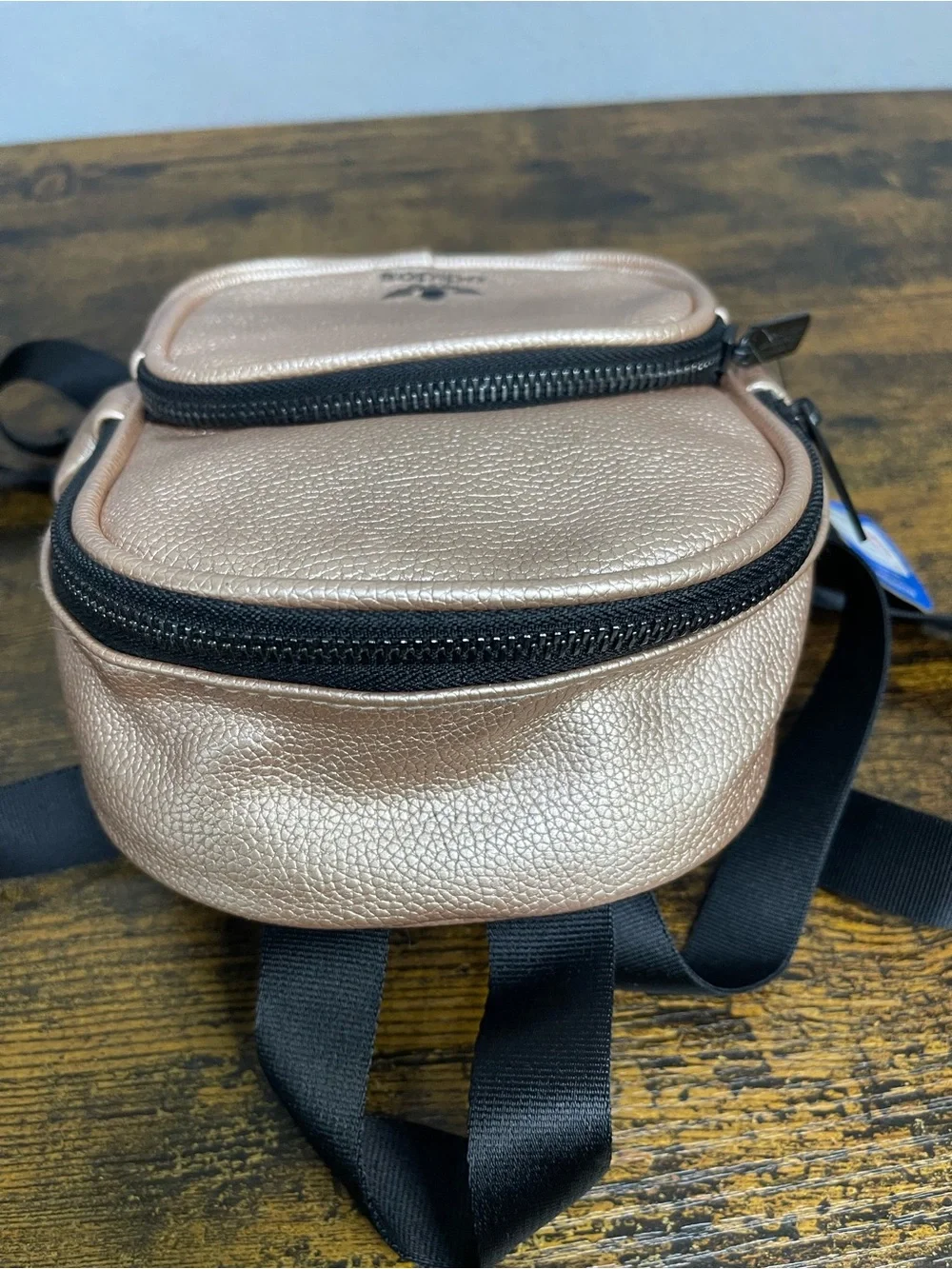 Adidas Unisex Metallic Rose Gold Mini Crossbody Bag